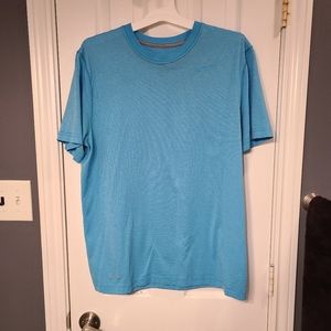 2/$20 Men's Nike Dri-Fit Baby Blue Striped Tee - L